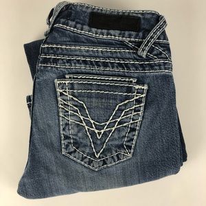Vigoss size 3 jeans boot cut white stitching